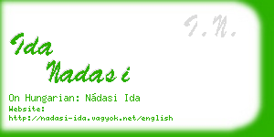 ida nadasi business card